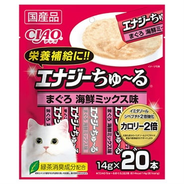 CIAO エナジーちゅ～る まぐろ海鮮ミックス味 20本入り 14g×20本