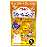 CIAO ちゅ～るビッツ とりささみ 12g×3袋 チャオ いなばペットフード(3袋)
