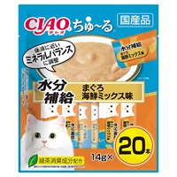 CIAO ちゅ～る 水分補給 まぐろ 海鮮ミックス味 14g×20本 チャオ いなばペットフード(14g×20本)