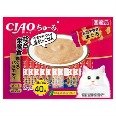 CIAO ちゅ～る 総合栄養食 まぐろバラエティ 14g×40本 チャオ いなばペットフード