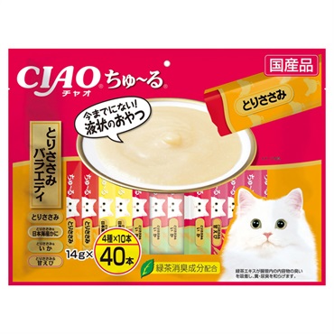 CIAO ちゅ～る とりささみバラエティ 14g×40本 チャオ いなばペットフード