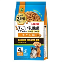 いなば すごい乳酸菌 クランキー チキン味 190g×4袋 いなばペットフード(190g×4袋)
