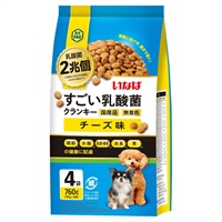 いなば すごい乳酸菌 クランキー チーズ味 190g×4袋 いなばペットフード(190g×4袋)