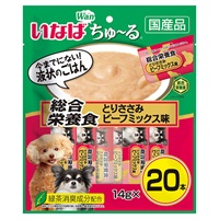 いなば ちゅ～る 総合栄養食 とりささみ ビーフミックス味 14g×20本