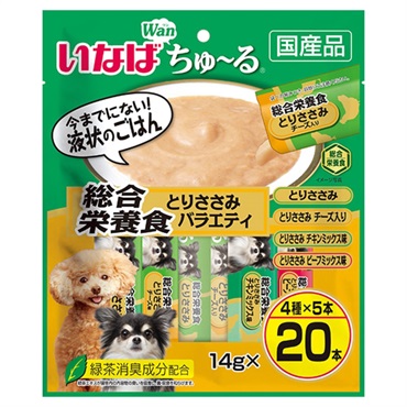 いなば ちゅ～る 総合栄養食 とりささみバラエティ 14g×20本 いなばペットフード