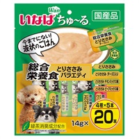 いなば ちゅ～る 総合栄養食 とりささみバラエティ 14g×20本 いなばペットフード(14g×20本)