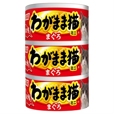 いなば わがまま猫 まぐろミニ まぐろ 60g×3缶 いなばペットフード
