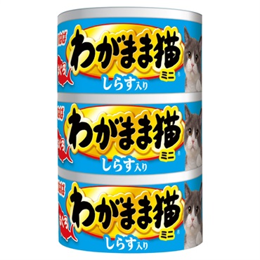いなば わがまま猫 まぐろミニ しらす入り 60g×3缶 いなばペットフード
