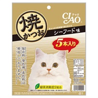 CIAO 焼かつお シーフード味 5本 チャオ いなばペットフード(5本)