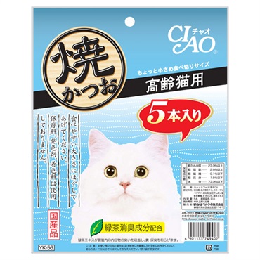 CIAO 焼かつお 高齢猫用 5本 チャオ いなばペットフード