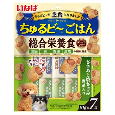 いなば ちゅるビ～ごはん ささみと焼ささみ 野菜入り 10g×7袋 いなばペットフード