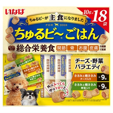 いなば ちゅるビ～ごはん チーズ・野菜バラエティ 10g×18袋 いなばペットフード