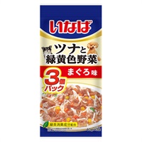 ツナと緑黄色野菜 40g×3袋 いなば いなばペットフード(まぐろ味)
