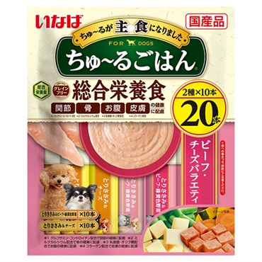 いなば ちゅ～るごはん ビーフ・チーズバラエティ 14g×20本 いなばペットフード