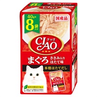 CIAO パウチ まぐろ ささみ入り ほたて味 40g×8袋 チャオ いなばペットフード(40g×8袋)