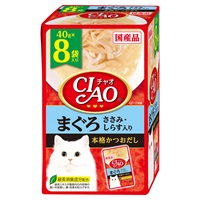 CIAO パウチ まぐろ ささみ・しらす入り 40g×8袋 チャオ いなばペットフード(40g×8袋)