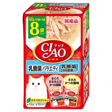 CIAO パウチ 乳酸菌バラエティ 40g×8袋 チャオ いなばペットフード