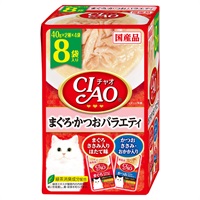 CIAO パウチ まぐろ・かつおバラエティ 40g×8袋 チャオ いなばペットフード(40g×8袋)