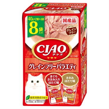 CIAO パウチ グレインフリーバラエティ 40g×8袋 チャオ いなばペットフード