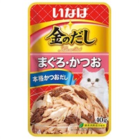 金のだし パウチ まぐろ かつお 40g 金のだし いなばペットフード(４０ｇ)