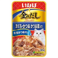 金のだし パウチ まぐろ かつお節入り 40g 金のだし いなばペットフード(４０ｇ)