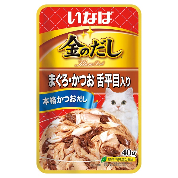 いなば 金のだし まぐろ・かつお 舌平目入り 40g いなばペットフード(40g)