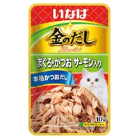 いなば 金のだし まぐろ・かつお サーモン入り 40g いなばペットフード(40g)