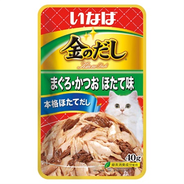 いなば 金のだし まぐろ・かつお ほたて味 40g いなばペットフード