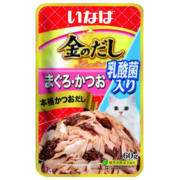 金のだし パウチ 乳酸菌入り まぐろ・かつお 40g 金のだし いなばペットフード(４０ｇ)