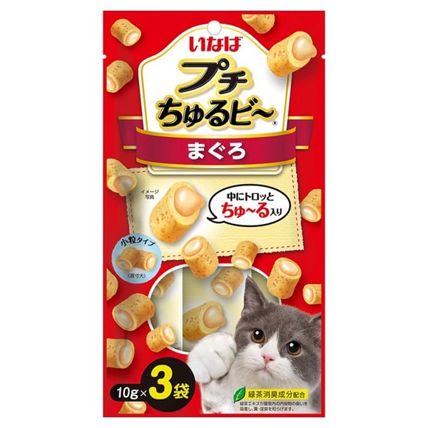 いなば プチちゅるビ～ まぐろ 10g×3袋 いなばペットフード(10g×3袋)
