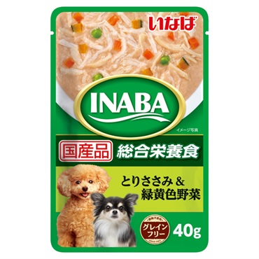 いなば INABAパウチ とりささみ&緑黄色野菜 40g いなばペットフード