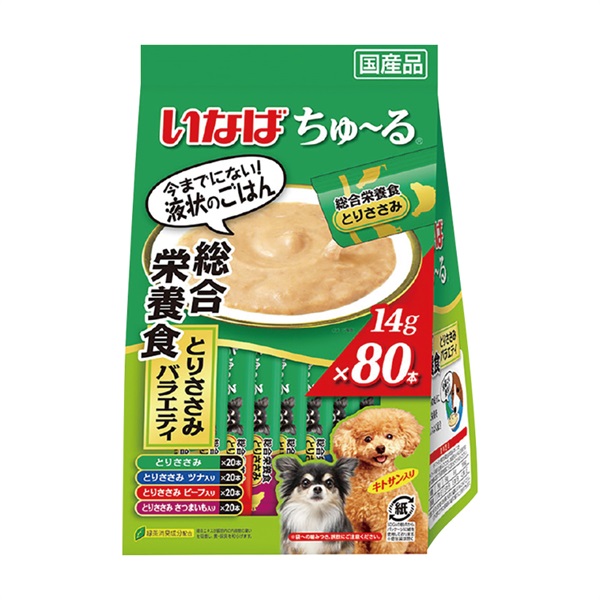 ちゅ～る 総合栄養食 14g×80本 いなば いなばペットフード(とりささみ)