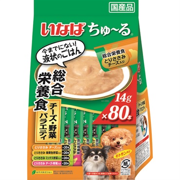 ちゅ～る 総合栄養食 14g×80本 いなば いなばペットフード(チーズ・野菜)