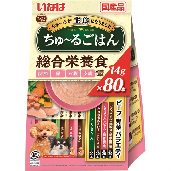 【くぅ】マナーウェア、いなば ちゅるビ~ごはん ちゅるビ〜ごはん ささみと焼ささみ | 商品情報 - ドッグフード