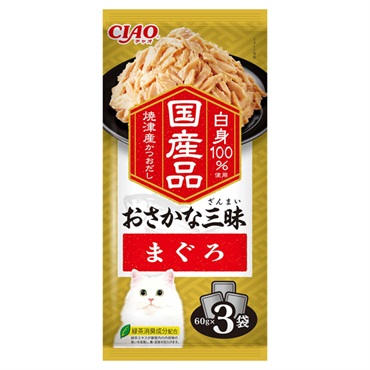 CIAO おさかな三昧 まぐろ 60g×3袋 チャオ いなばペットフード