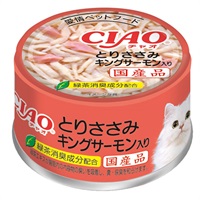 CIAO ホワイティ とりささみ キングサーモン入り 85g チャオ いなばペットフード(85g)