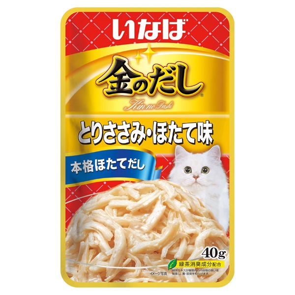 いなば 金のだし とりささみ・ほたて味 40g いなばペットフード(40g)