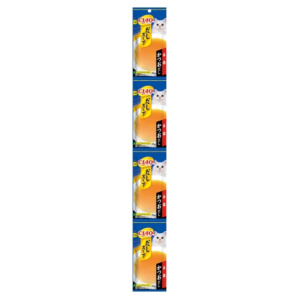 CIAO だしスープ 本格かつおだし 4連パック 35g×4袋 チャオ いなばペットフード(35g×4袋)