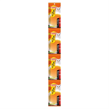 CIAO だしスープ 本格ほたてだし 4連パック 35g×4袋 チャオ いなばペットフード
