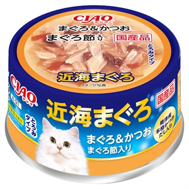 CIAO 近海まぐろ まぐろ&かつお まぐろ節入り 80g チャオ いなばペットフード