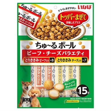 いなば ちゅ～るボール ビーフ・チーズバラエティ 10g×15袋 いなばペットフード