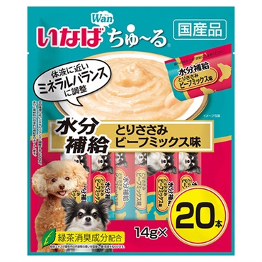 いなば ちゅ～る 水分補給 とりささみ ビーフミックス味 14g×20本 いなばペットフード