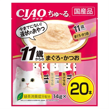 CIAO ちゅ～る 11歳からのまぐろ・かつお 20本入り 14g×20本 チャオ