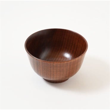 木目漆塗り 木製汁椀 羽反型 | イオンスタイルオンライン 衣料品