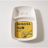 スクエル　ホワイトモーニングプレート　SUKUEL(ホワイト)