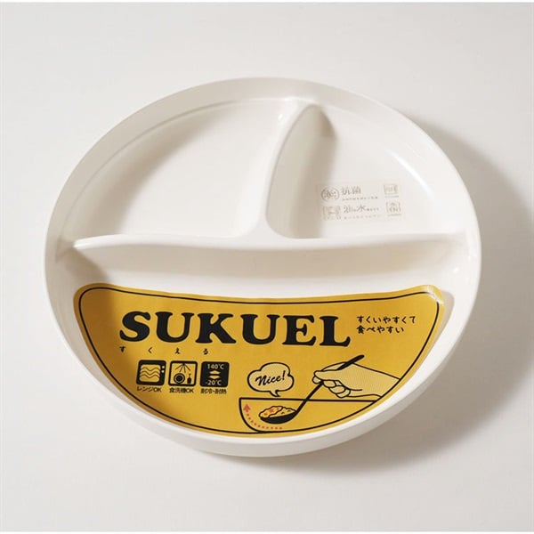 スクエル　ホワイト　深丸プレート　SUKUEL(ホワイト)