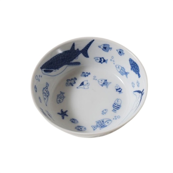 波佐見焼　ボウル　ココマリン(大型生物-11.5cm)
