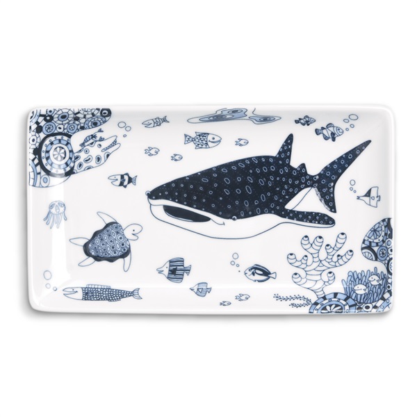 株式会社アイトー　cocomarine　ココマリン　食器(ジンベイ長皿)