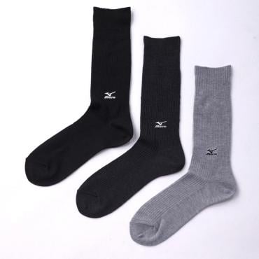 mizuno(ミズノ) ミズノ 刺繍リブクルー丈アソート３足組 メンズ