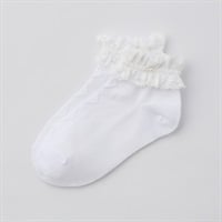 フォーマル ダイヤスニーカー丈ソックス 女の子 キッズ 16cm-21cm(ホワイト-16-18cm)